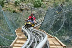 طولانی‌ترین سورتمه ریلی ایران در دهکدۀ گنجنامه