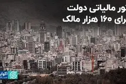 تور مالیاتی دولت برای ۱۶۰ هزار مالک