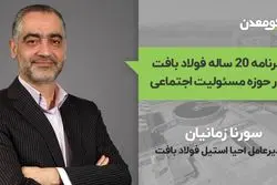 برنامه 20 ساله فولاد بافت در حوزه مسئولیت اجتماعی