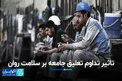 تاثیر تداوم تعلیق جامعه بر سلامت روان