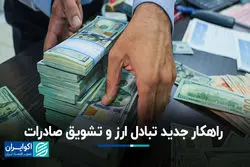 راهکار جدید تبادل ارز و تشویق صادرات