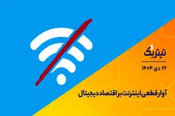 آوار قطعی اینترنت بر اقتصاد دیجیتال