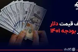 کف قیمت دلار در بودجه ۱۴۰۱