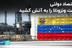 اقتصاد دولتی نفت ونزوئلا را به آتش کشید