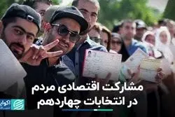 مشارکت اقتصادی مردم در انتخابات چهاردهم