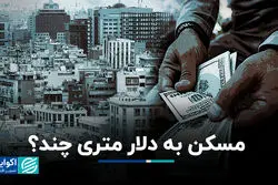 مسکن به دلار متری چند؟