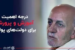 درجه اهمیت آموزش و پرورش برای دولت های پولدار