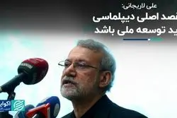 علی لاریجانی: مقصد اصلی دیپلماسی باید توسعه ملی باشد 