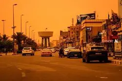 تصاویر | آسمان عراق به رنگ سرخ درآمد/علت چه بود؟