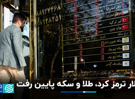 دلار ترمز کرد، طلا و سکه پایین رفت
