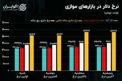 بازار ارز و سکه پامپ شد/ هدف فنی قیمت دلار