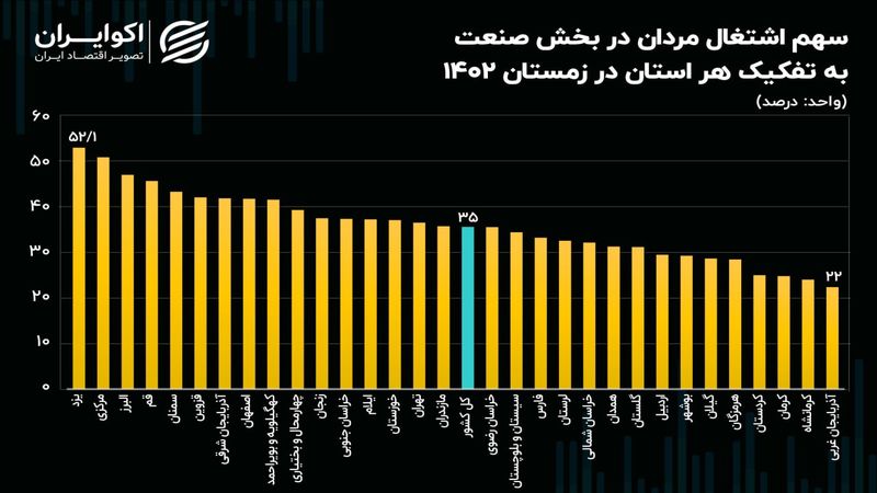 نقش کم‌رنگ صنعت در اشتغال 7 استان مرزی