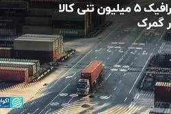 ترافیک 5 میلیون تنی کالا در گمرک