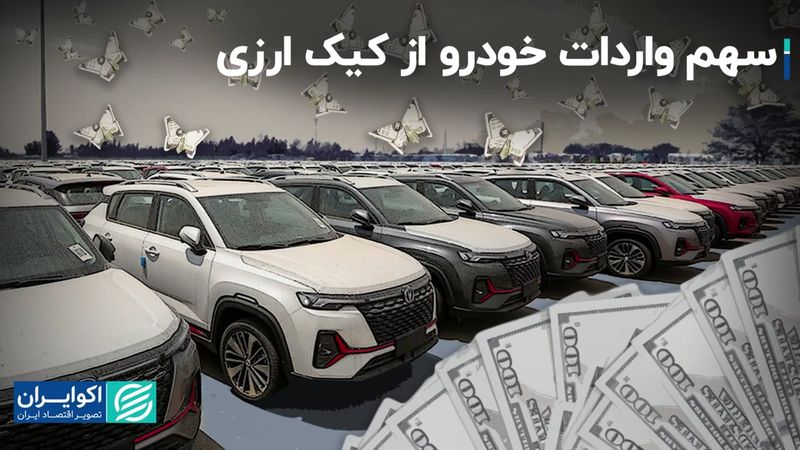 سهم واردات خودرو از کیک ارزی  