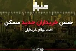 جنس خریداران جدید بازار مسکن