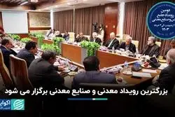 بزرگترین رویداد معدنی و صنایع معدنی برگزار می شود