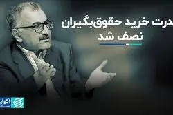 قدرت خرید حقوق‌بگیران نصف شد