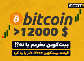 بیت‌کوین بخریم یا نه؟!
قیمت بیت‌کوین ۱۲۰۰۰ دلار را رد کرد