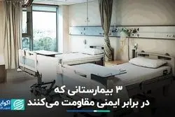6  بیمارستان در لیست ساختمان‌های بحرانی