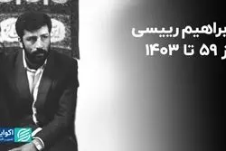 ابراهیم رییسی از ۵۹ تا ۱۴۰۳