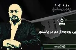 خرابی بودجه از دم در پاستور