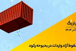 سقوط آزاد واردات در بحبوحه رکود