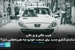 جیب خالی و پز عالی/  استانداردگذاری جدید برای صنعت خودرو چه هزینه‌هایی دارد؟