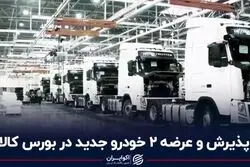 پذیرش و عرضه 2 خودرو جدید در بورس کالا