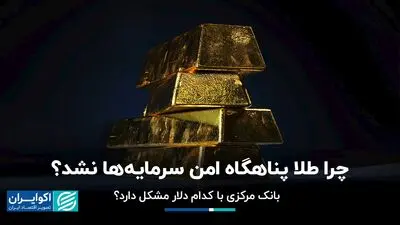 چرا طلا پناهگاه امن سرمایه‌ها نشد؟/ بانک مرکزی با کدام دلار مشکل دارد؟