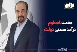 مقصد نامعلوم درآمد معدنی دولت