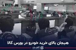 هیجان بالای خرید خودرو در بورس کالا