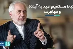 ظریف: مشکل مهاجرت ارتباط مستقیمی با امید به آینده دارد