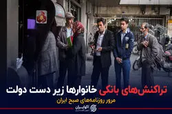 تراکنش‌های بانکی خانوارها زیردست دولت / پادکست برنامه صبحگاهی مرور روزنامه‌های امروز ۲۴ اردیبهشت ۱۴۰۱
