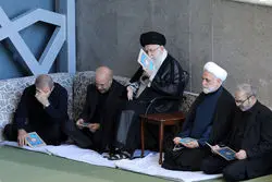 حضور رهبر معظم انقلاب در مراسم بزرگداشت شهید مقاومت 