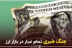 جنگ خبری تمام‌عیار در بازار ارز