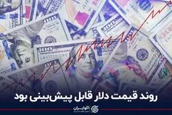 روند قیمت دلار قابل پیش‌بینی بود