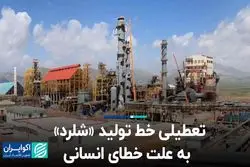 تعطیلی خط تولید «شلرد» به علت خطای انسانی