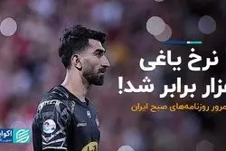 نرخ یاغی هزار برابر شد!