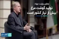 تولید گوشت مرغ بیش از نیاز کشور است