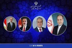 عراقچی با وزرای امور خارجه ترکیه، مصر و پاکستان گفت و گو کرد