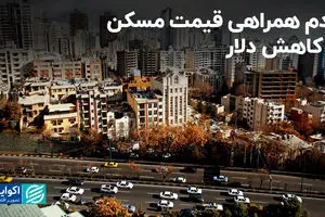 عدم همراهی قیمت مسکن با کاهش دلار