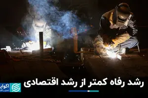 رشد رفاه کمتر از رشد اقتصادی