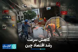 کاهش سرعت رشد اقتصاد چین