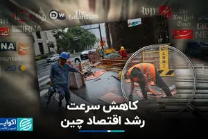 کاهش سرعت رشد اقتصاد چین