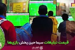 سود صداوسیما از تبلیغات حین پخش بازی‌های فوتبال