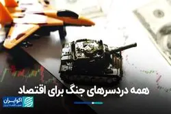 همه دردسرهای جنگ برای اقتصاد