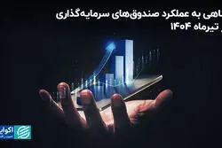 نگاهی به عملکرد صندوق‌های سرمایه‌گذاری در تیرماه 1404