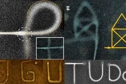 نوشتن کلمات در آب مایع برای نخستین‌بار