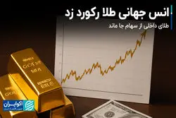 انس جهانی طلا رکورد زد؛ طلای داخلی از سهام جا ماند