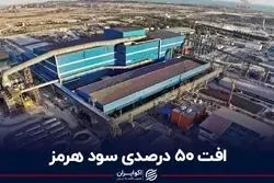 افت 50 درصدی سود هرمز